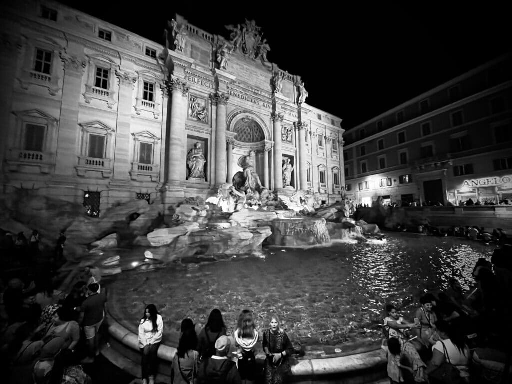 Trevi Fountain at night